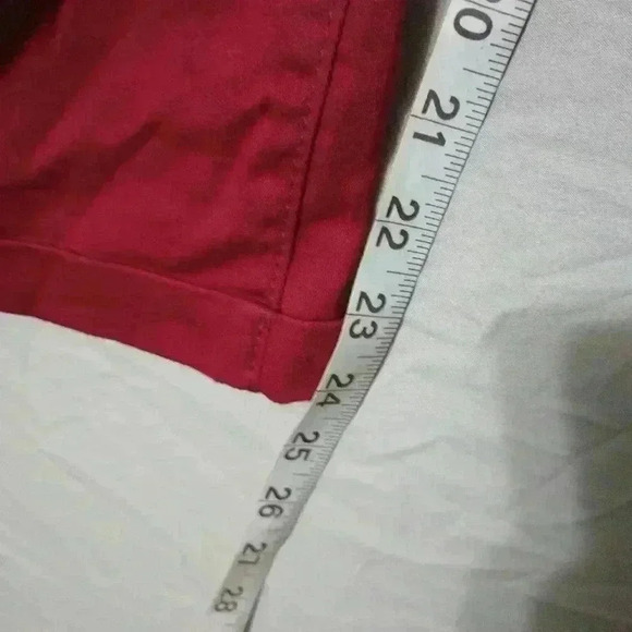 Nobo Mid Rise Women's Red/Maroon Pants Sz XXL Stretchy Drawstring Skinny Crop - Picture 8 of 8